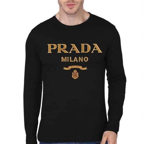 prada milano shirt black|prada dress shirt long sleeve.